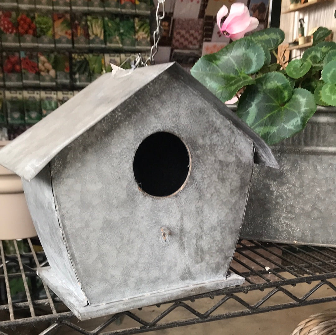 Bird house hanging. Metal. – Millthorpe Garden Nursery